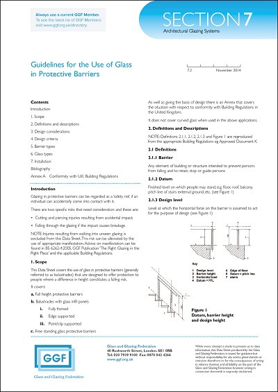 Guidelines for Use of Glass in Buildings